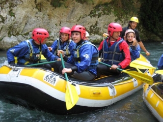Grupo de rafting